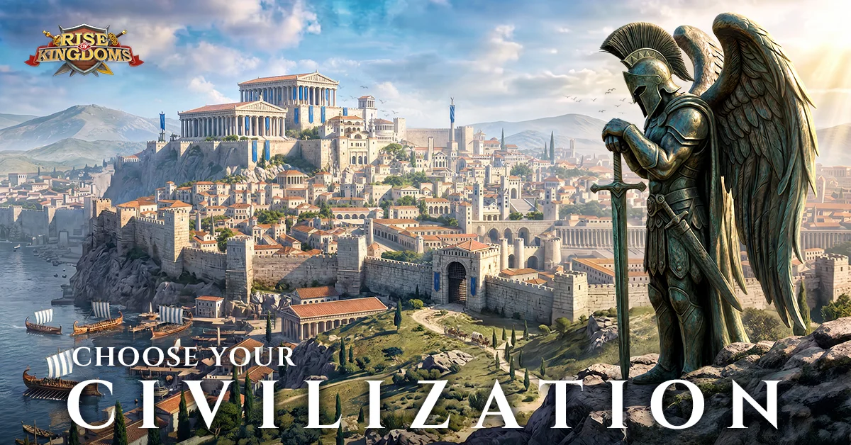 Official Rise of Kingdoms artwork used to illustrate the civilization guide