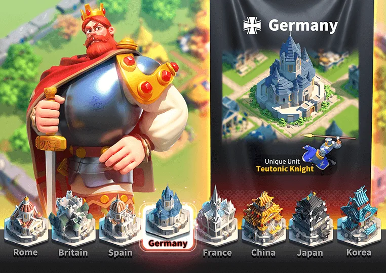 Official Rise of Kingdoms artwork used to illustrate the civilization guide