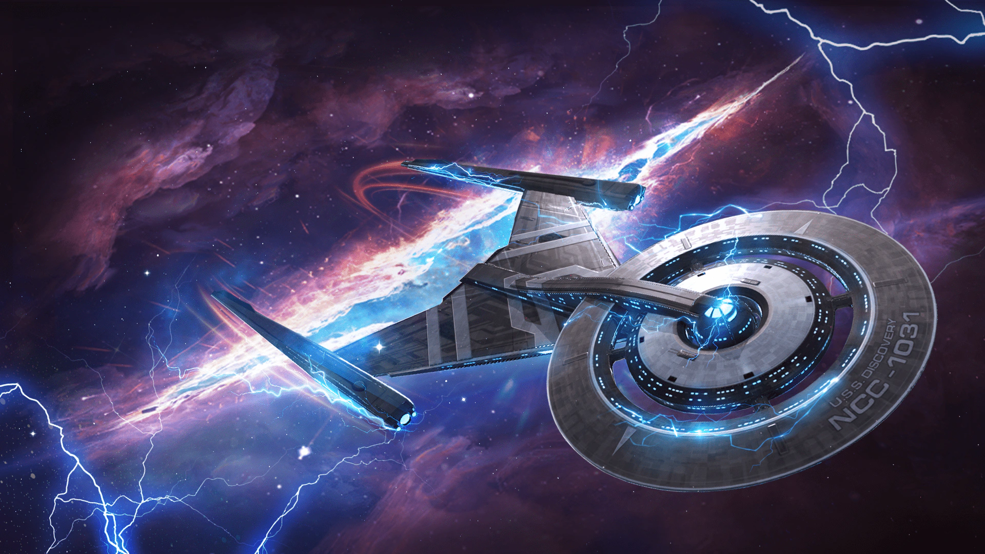 Official USS Discovery artwork from Star Trek Fleet Command