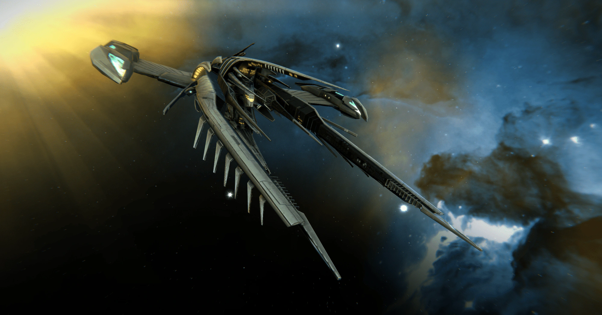 Official Vi'dar ship artwork in Borg space
